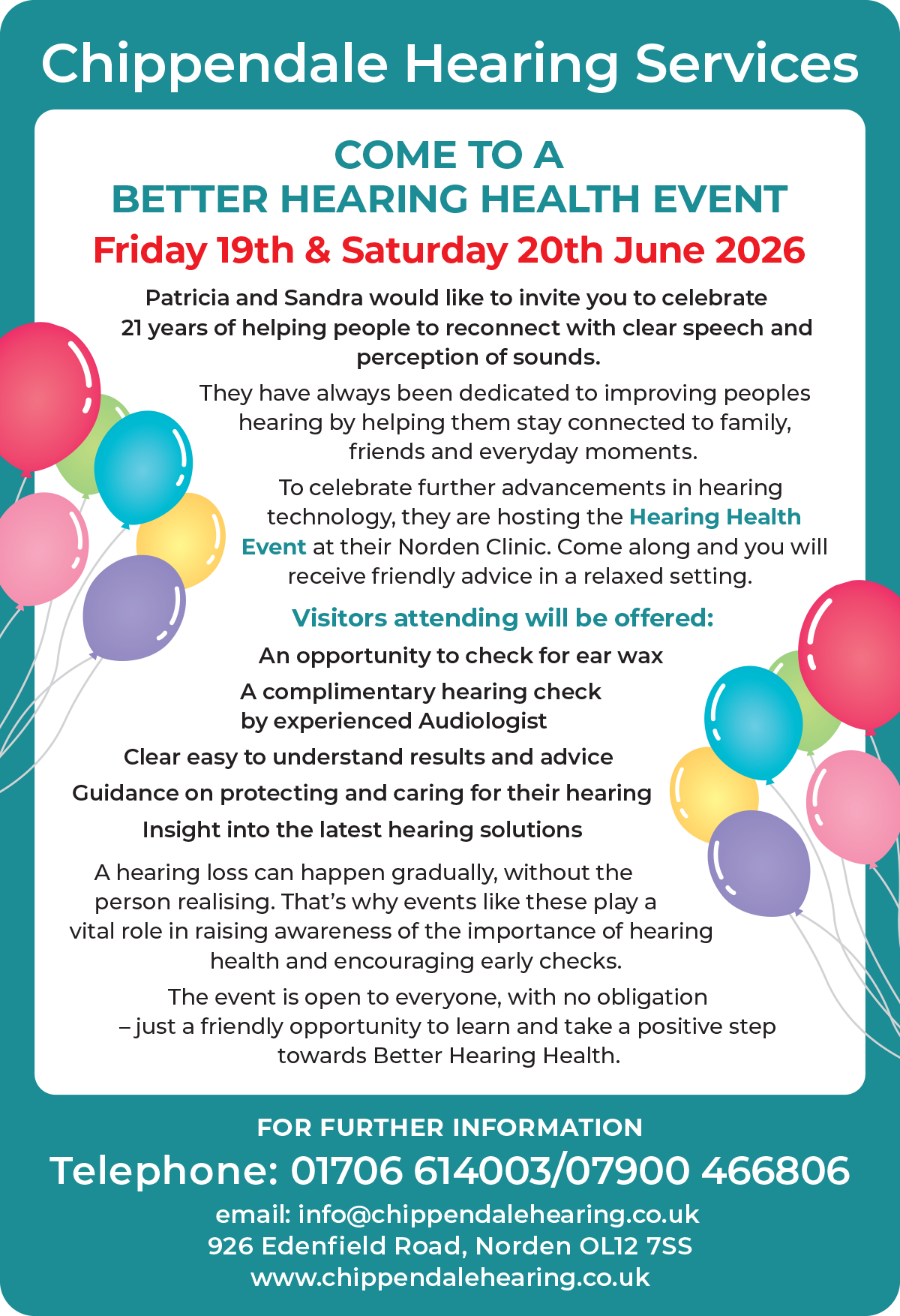 Come to a Better Hearing Health Event<